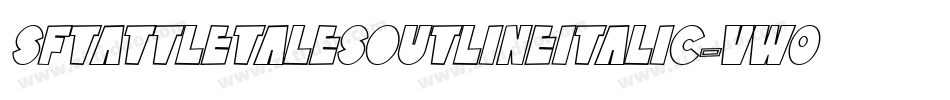 SfTattleTalesOutlineItalic-VW06字体转换