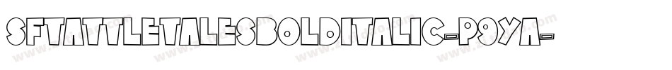 SfTattleTalesBoldItalic-p9ya字体转换