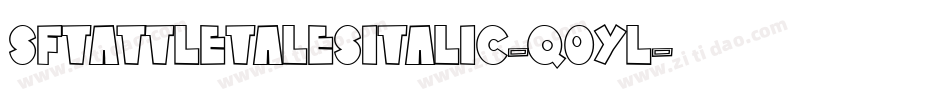SfTattleTalesItalic-q0yl字体转换