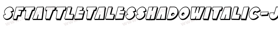 SfTattleTalesShadowItalic-JWr7字体转换