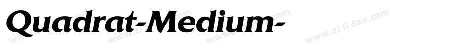 Quadrat-Medium字体转换