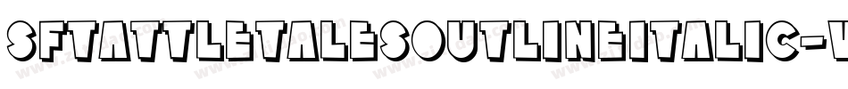 SfTattleTalesOutlineItalic-VW06字体转换