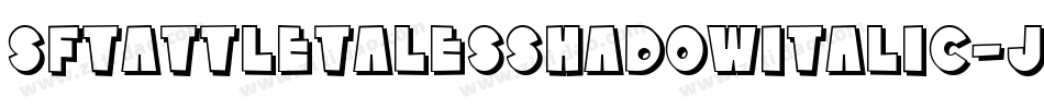 SfTattleTalesShadowItalic-JWr7字体转换