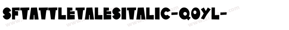 SfTattleTalesItalic-q0yl字体转换