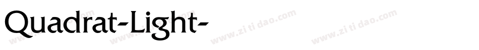 Quadrat-Light字体转换