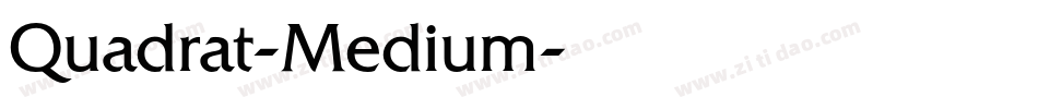 Quadrat-Medium字体转换