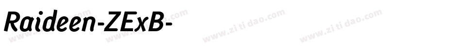 Raideen-ZExB字体转换
