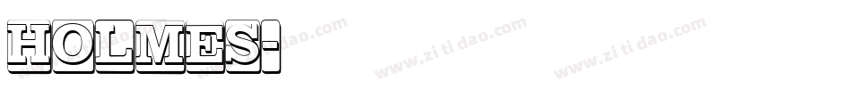 Holmes字体转换
