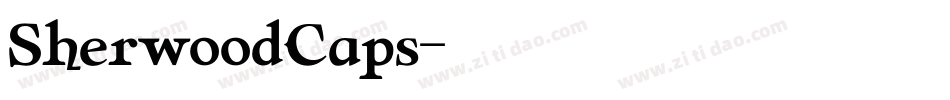 SherwoodCaps字体转换