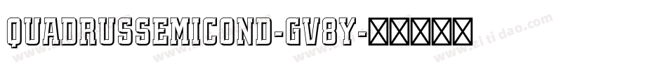 QuadrusSemicond-gv8Y字体转换