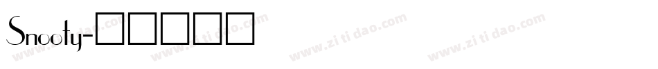 Snooty字体转换