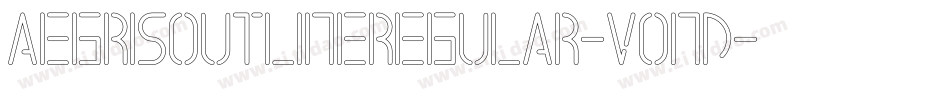 AegrisOutlineRegular-vonD字体转换