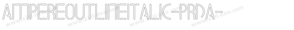 AmpereOutlineItalic-prda字体转换
