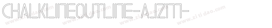ChalklineOutline-AjZM字体转换