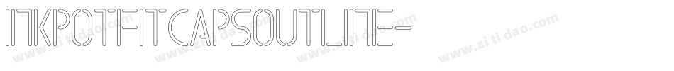 InkpotFitcapsOutline字体转换