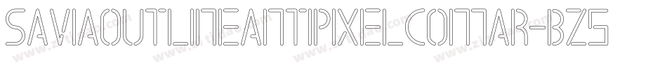 SaviaOutlineAntipixelcomar-Bz5d字体转换 SaviaOutlineAntipixelcomar-Bz5d字体转换