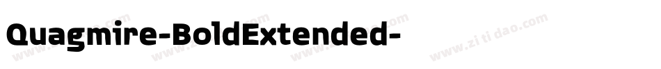 Quagmire-BoldExtended字体转换