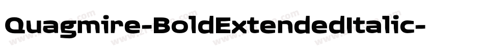 Quagmire-BoldExtendedItalic字体转换