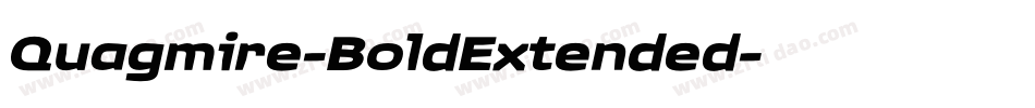 Quagmire-BoldExtended字体转换