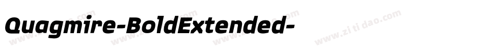 Quagmire-BoldExtended字体转换