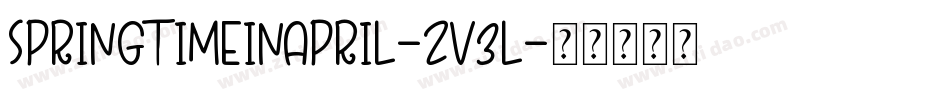 SpringtimeInApril-zV3l字体转换