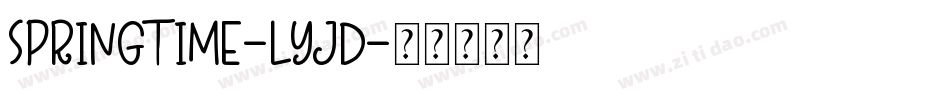 Springtime-LyjD字体转换
