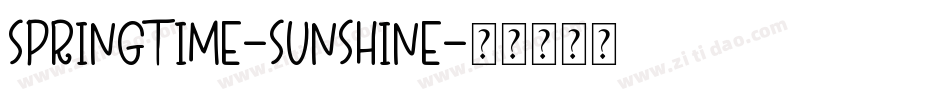 Springtime-Sunshine字体转换