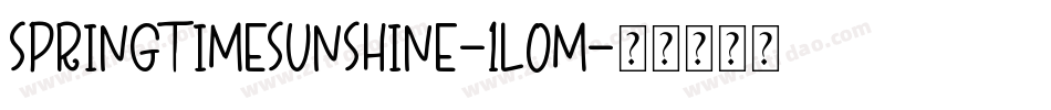 SpringtimeSunshine-1L0M字体转换