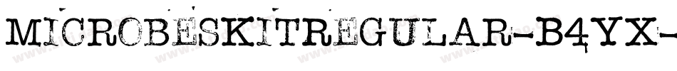 MicrobesKitRegular-B4Yx字体转换