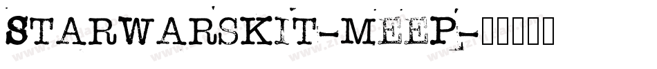 StarwarsKit-MeeP字体转换