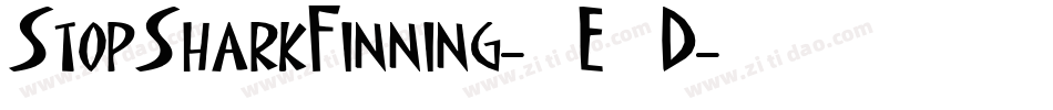 StopSharkFinning-7E3D字体转换