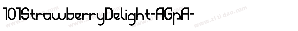 101StrawberryDelight-AGpA字体转换