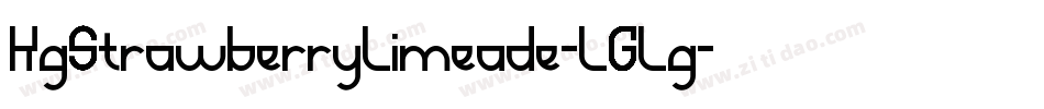 KgStrawberryLimeade-LGLg字体转换