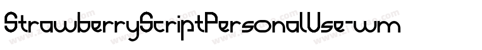 StrawberryScriptPersonalUse-wm5x字体转换