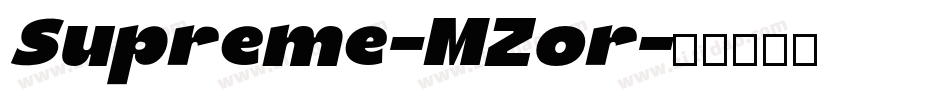 Supreme-MZor字体转换