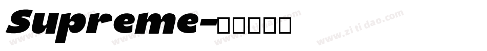 Supreme字体转换