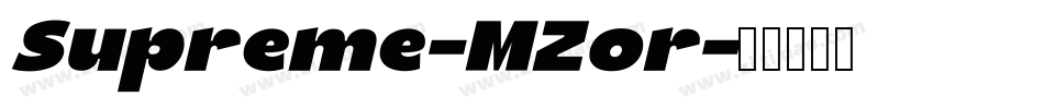 Supreme-MZor字体转换