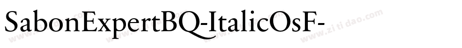 SabonExpertBQ-ItalicOsF字体转换