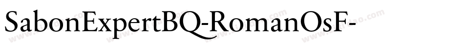 SabonExpertBQ-RomanOsF字体转换