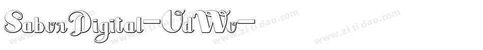 SaborDigital-OdWo字体转换