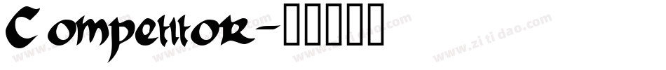 Competitor字体转换