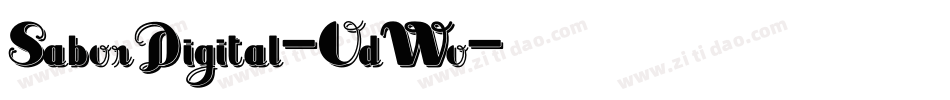 SaborDigital-OdWo字体转换