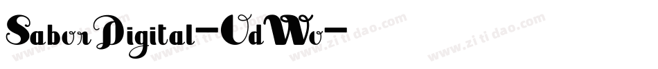 SaborDigital-OdWo字体转换