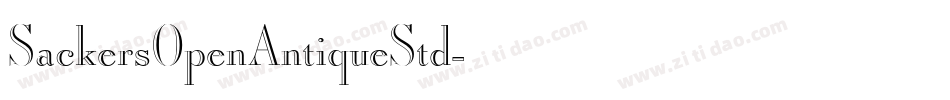 SackersOpenAntiqueStd字体转换