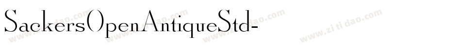 SackersOpenAntiqueStd字体转换