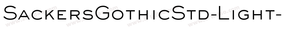 SackersGothicStd-Light字体转换