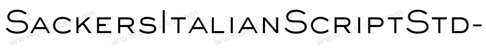 SackersItalianScriptStd字体转换