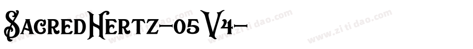 SacredHertz-o5V4字体转换