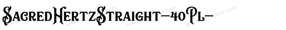 SacredHertzStraight-4oPl字体转换