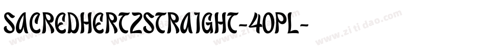 SacredHertzStraight-4oPl字体转换